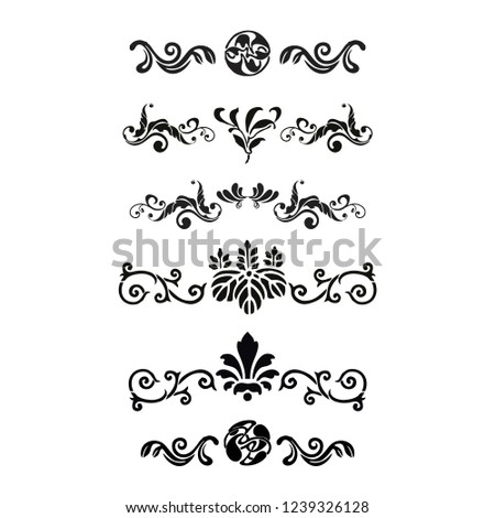calligraphic design elements and page decoration