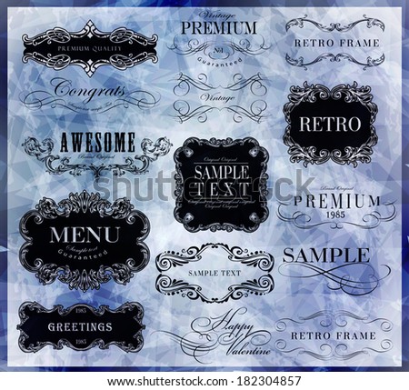 calligraphic design elements and page decoration