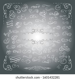 Calligraphic Design Elements -scrolls and swirls- vector illustrations.
This image is a set of Vintage Decorative Ornament Borders and Page Dividers. / Vintage Decorative Ornament Borders 