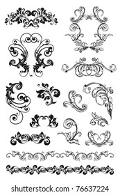 Calligraphic design, set