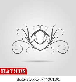 Calligraphic design vintage elements
