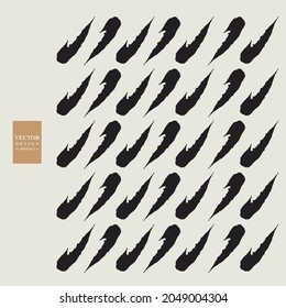 Calligraphic effect abstract patterns, repeated graphics, vector patterns