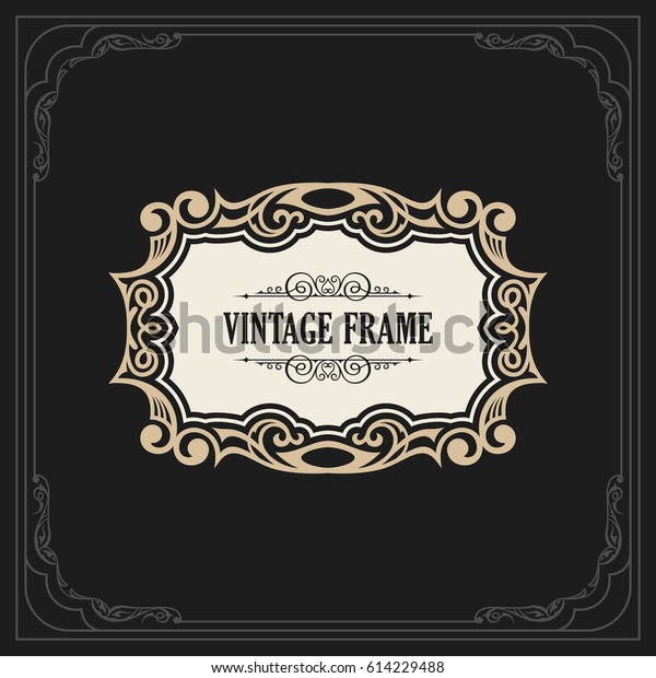 Calligraphic Elegant Ornament Frame Lines.\
Restaurant menu. Luxury vintage ornate greeting card with\
typographic design. Retro invitations and royal certificates.\
Vector Flourishes\
illustration