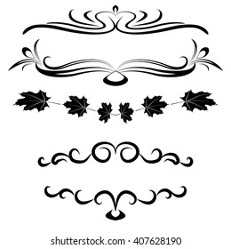Calligraphic elements