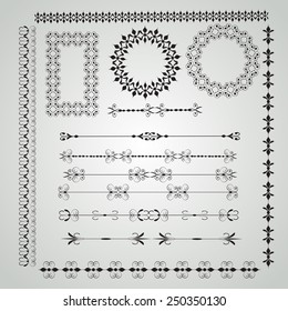 Calligraphic elements and page decoration