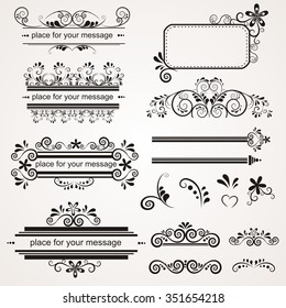 calligraphic elements and page decoration