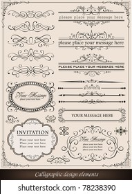 Calligraphic elements and page decoration