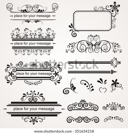 calligraphic elements and page decoration