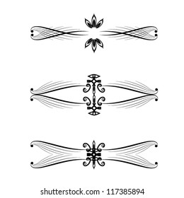 calligraphic elements set