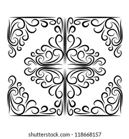 calligraphic elements set