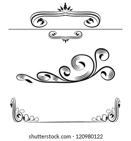 calligraphic elements set
