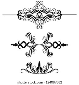 calligraphic elements set