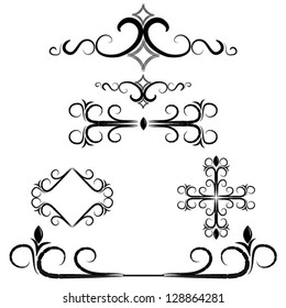 calligraphic elements set