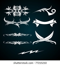 Calligraphic Elements - Vector Set