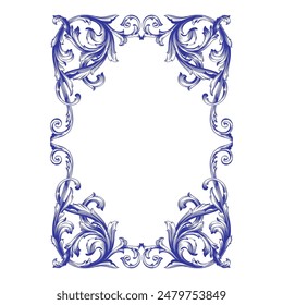 Calligraphic Filigree Flourish Divider swirl. Vintage Ornament. Border ornament. Suitable for wedding invitation cards