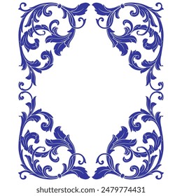 Calligraphic Filigree Flourish Divider swirl. Vintage Ornament. Border ornament. Suitable for wedding invitation cards