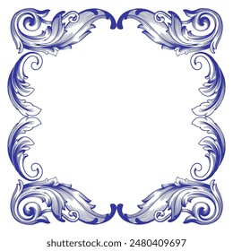 Calligraphic Filigree Flourish Divider swirl. 