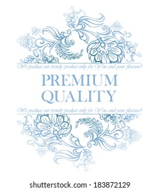 Calligraphic floral design elements and page decoration - lots of useful elements to embellish your layout