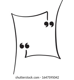 Enfoque de burbuja de presupuesto floreciente caligráfico. Copiar cuadro de presupuesto vectorial de espacio para la tarjeta de saludo. Comillas de diseño de plantilla en blanco. Ilustración creativa de banner.