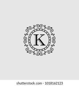 Calligraphic Flyer Design Template. Classic Ornamental Style. Elegant luxury frame with typography. Ideal logo for restaurant, hotel, cafe or other businesses with classic corporate identity
