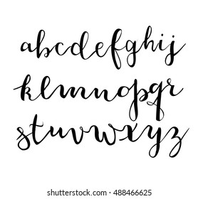 Calligraphic font lettering vector 
