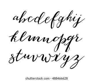 Calligraphic font lettering vector 