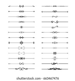 Conjunto de elementos divisorios de marco caligráfico