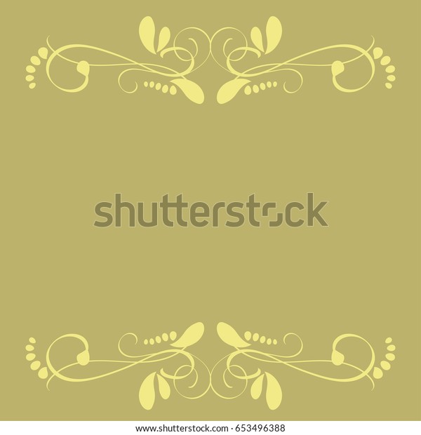 Calligraphic frame\
set or calligraphy\
background
