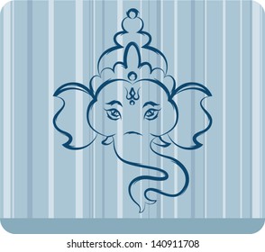 Calligraphic Ganesha