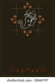 Calligraphic Ganesha