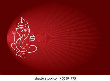 Calligraphic Ganesha