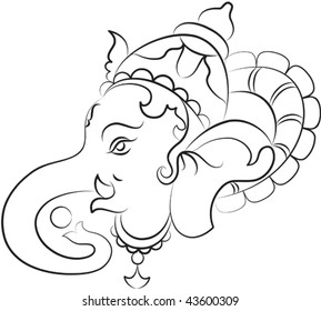 Calligraphic Ganesha