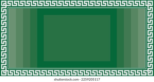 fondo de gradiente verde caligráfico con marco esculpido blanco
