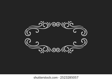 calligraphic hand drawn elegant vintage ornament elements design free vector