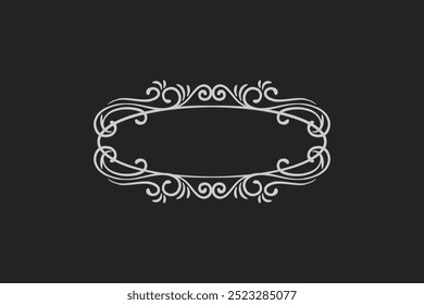 calligraphic hand drawn elegant vintage ornament elements design free vector