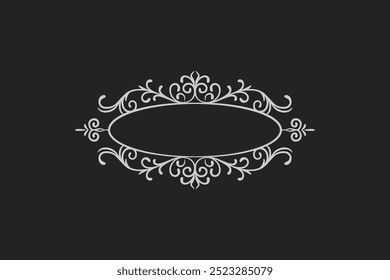 calligraphic hand drawn elegant vintage ornament elements design free vector