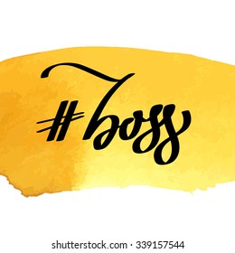 Calligraphic hand drawn lettering vector poster. For poster, banner, postcard, motivator or part of your design.