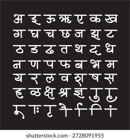 Calligraphic Handlettering Marathi Devnagari Fonts Use in Indian Language Sentences 