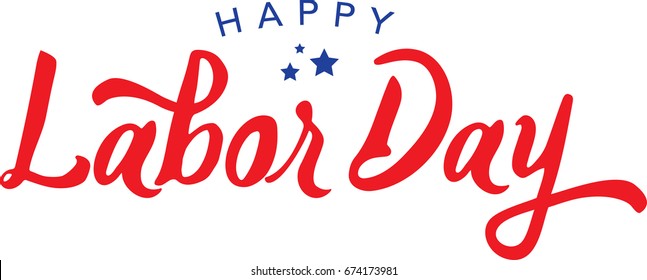 Calligraphic Happy Labor Day Vector Typography