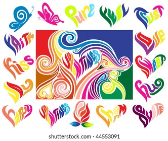 Calligraphic heart