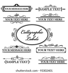 Calligraphic Labels