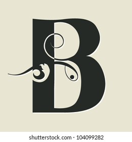 calligraphic letter B