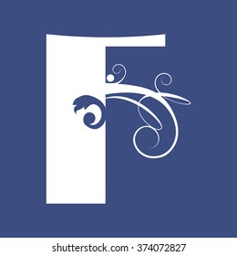 calligraphic letter F