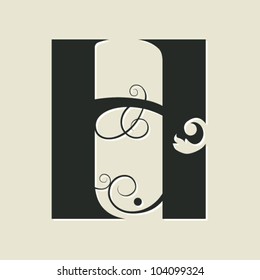 Kalligrafischer Brief H
