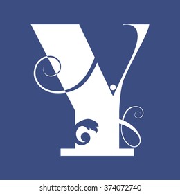 calligraphic letter Y