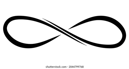 Símbolo del logotipo caligráfico icono infinito infinito eternura