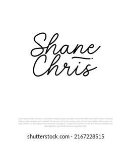 Calligraphic logo Signature Logo for a designer. Men's clothing vector logo, men's clothing line, clothing brand, store, fashion, template, signature design Men's shop logo design template