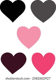 Calligraphic Love Heart Symbol – Romantic Vector Design
