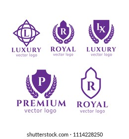 Calligraphic Luxury logo. Flourishes Calligraphic Monogram. VIP, Fashion and Premium brand identity
