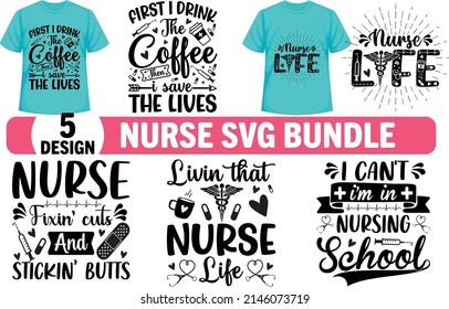 Calligraphic Nurse Quotes lettering set, Nurse Quotes bundle Nursing, Nurse SVG t-shirt. Nurse SVGT-shirt design